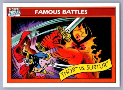 1990 Impel Marvel Universe - Thor vs. Surtur #91 - *Near Mint*