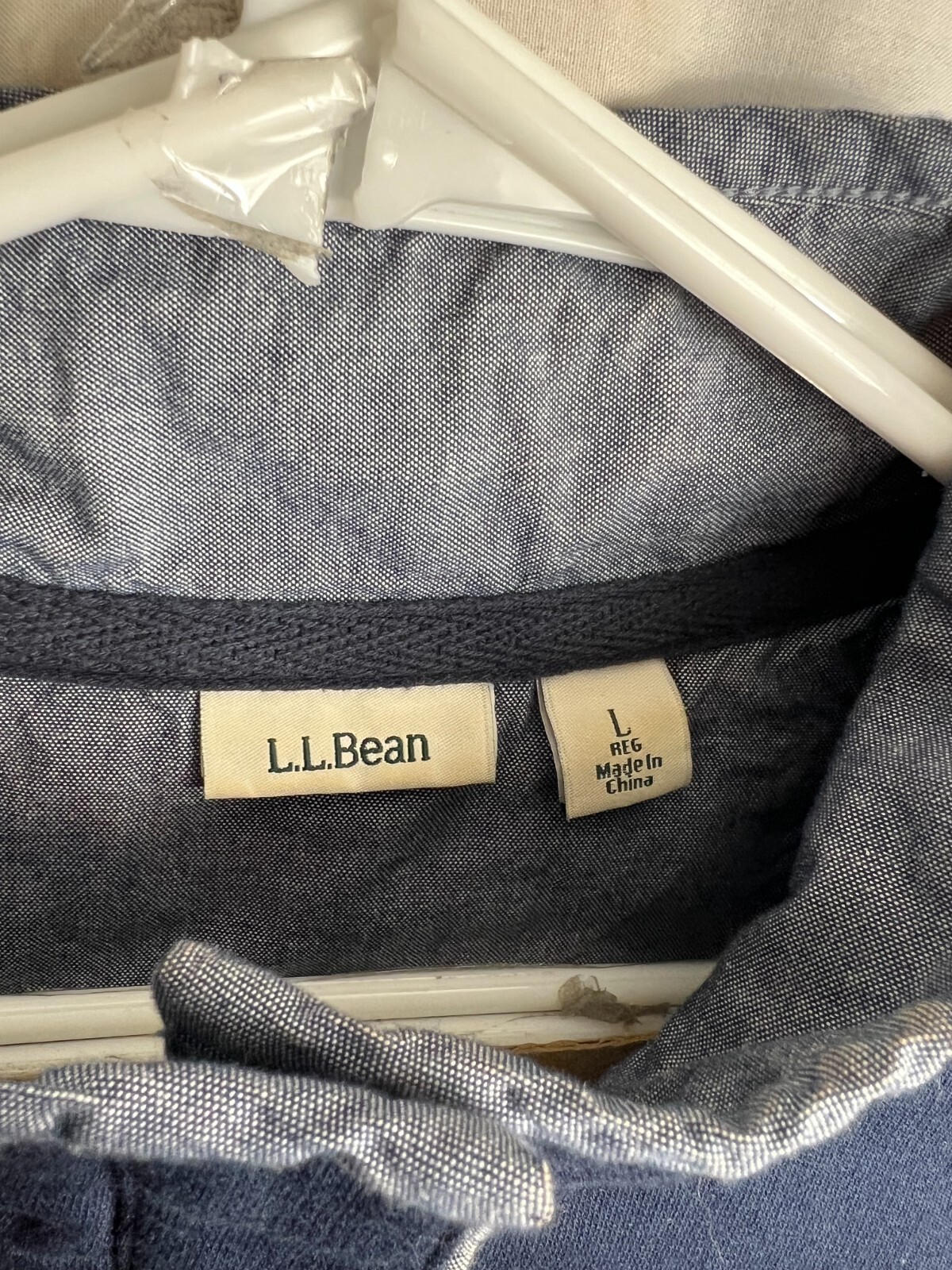 LL Bean Women Large Blue Rainbow Stripe L/S Pullover Rugby Polo Shirt