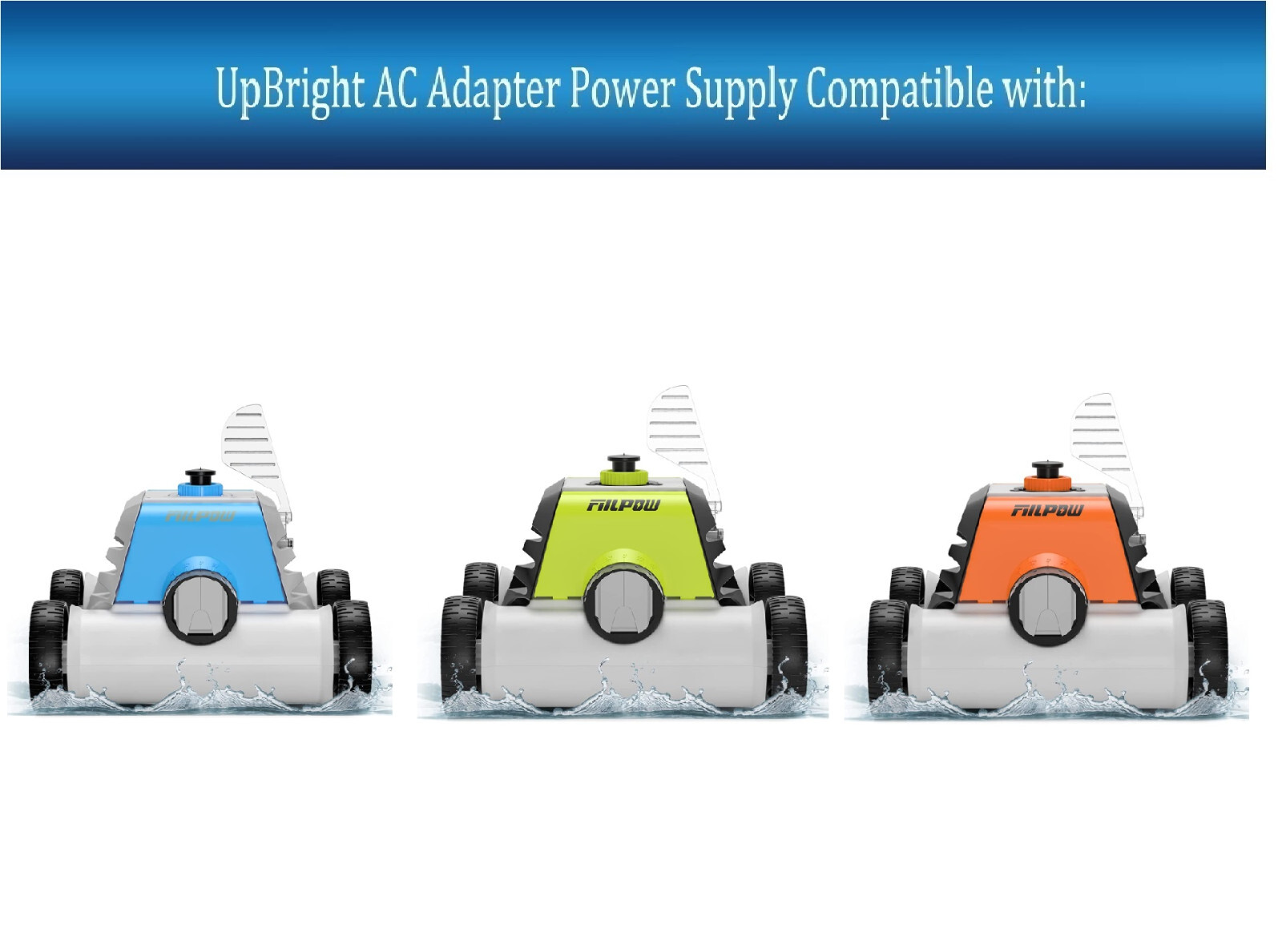 2Prong AC DC Adapter For FIILPOW PR800 Automatic Cordless Robotic Pool Cleaner eBay