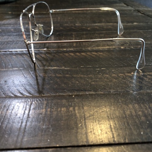 Vintage White Gold Filled Aviator Eyeglasses England - Picture 2 of 9