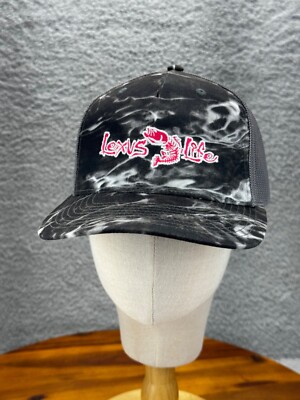 Lexus Life Richardson Fishing Trucker Cap Hat Fish Marble Embroidered Snapback
