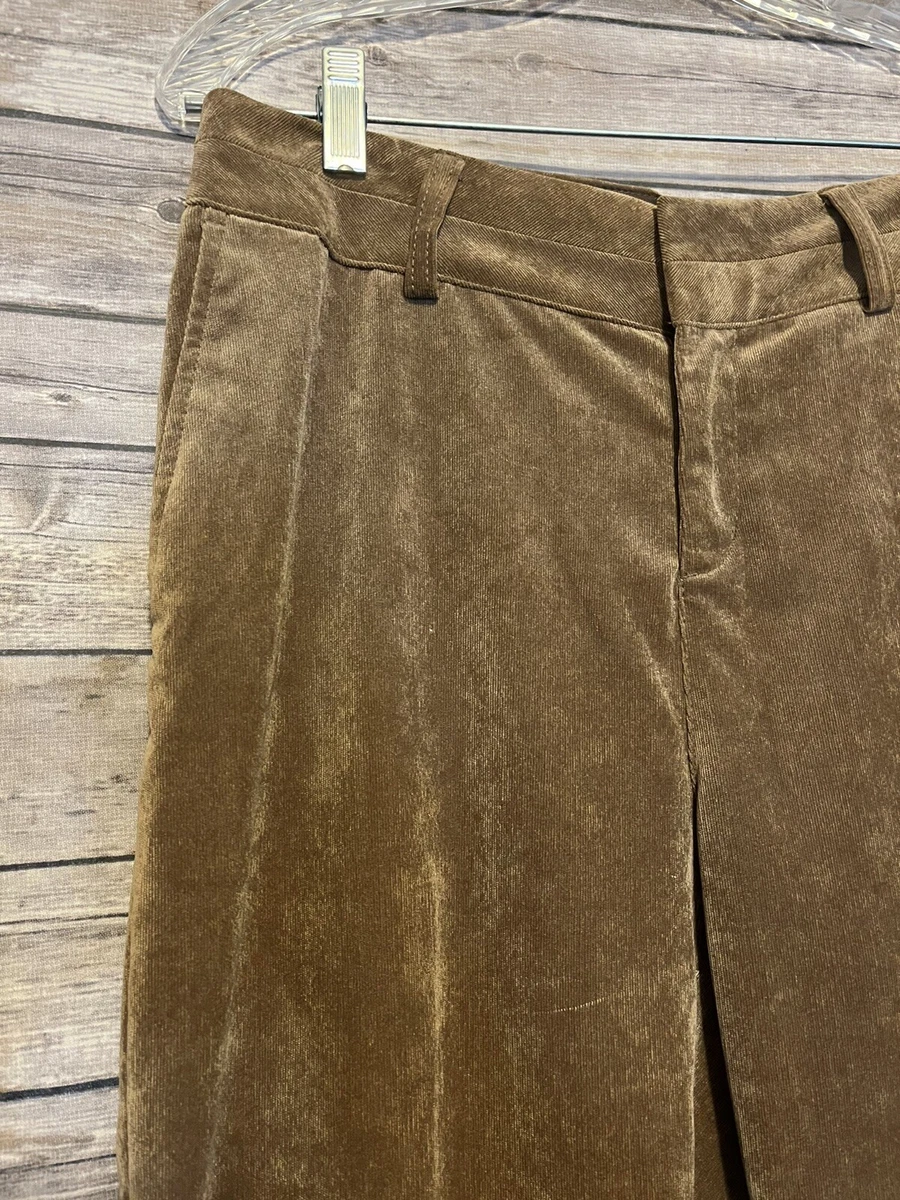 Coldwater Creek Trouser Wide leg corduroy pants Sz 10P stretch
