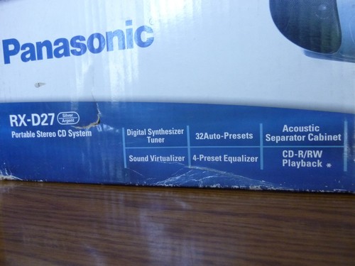 Panasonic RX-D27 Boombox with CD Player, AM/FM Tuner, and Cassette w/issue! - Picture 7 of 7