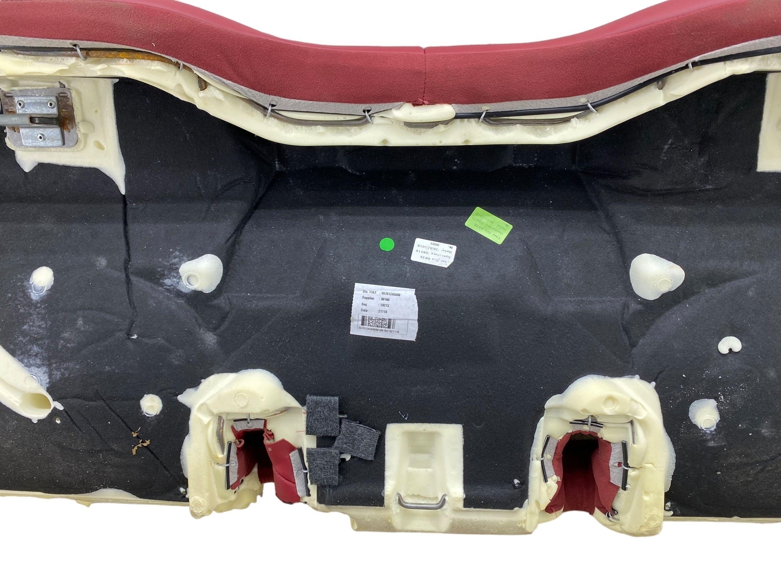 2017-2024 MASERATI LEVANTE OEM REAR LOWER BENCH SEAT CUSHION RED LEATHER