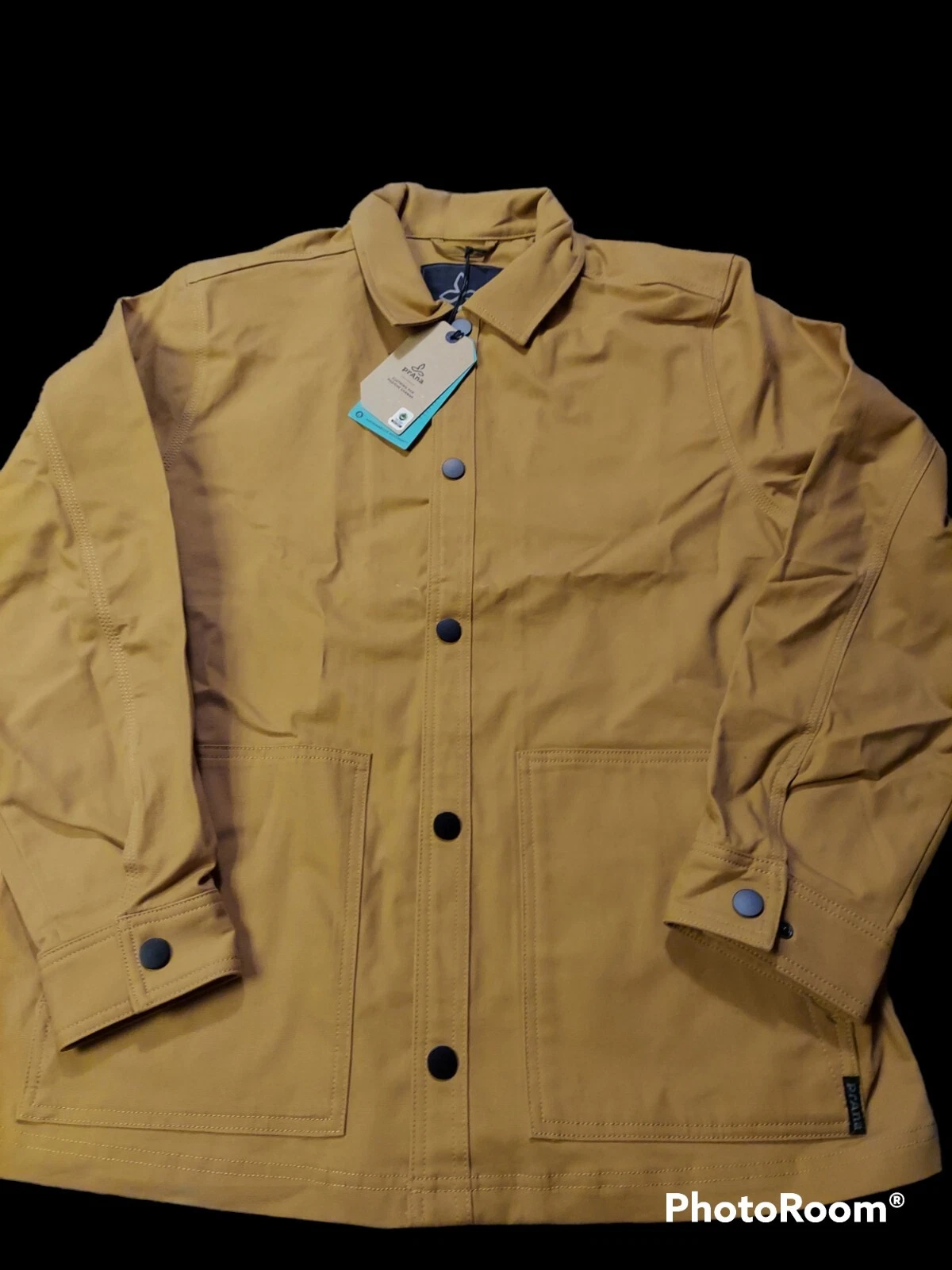 PrAna Mens Westside Jacket Canvas Tan NWT Size L
