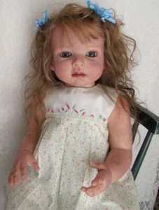 28In Huge Toddler Reborn Doll Kit Leontyne Fresh Color Kit with Cloth Body Girl