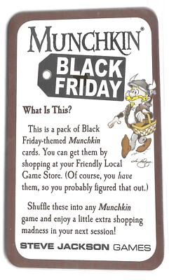 Munchkin Black Friday Booster Pack by Steve Jackson Games