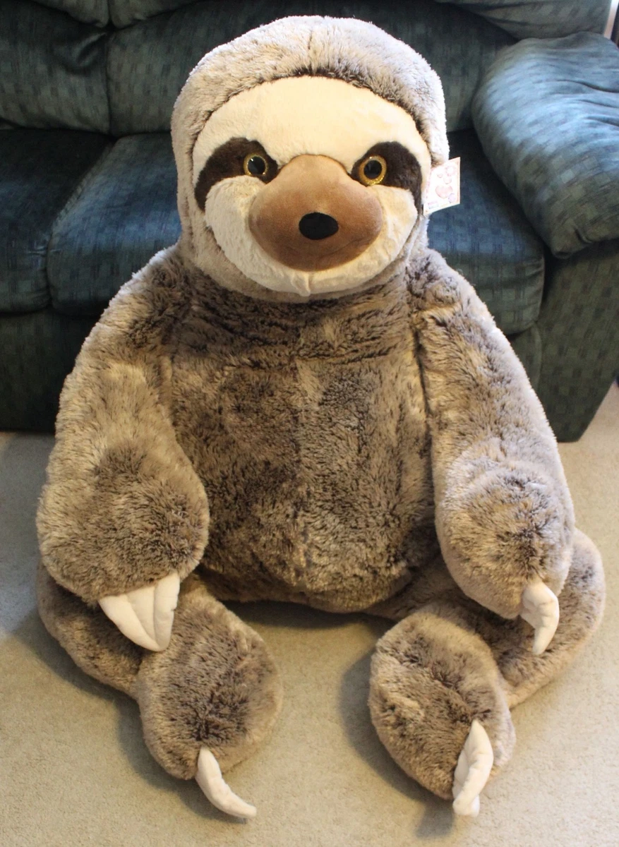 JUMBO SLOTH PLUSH 4 Feet Tall X Large Stuffed Animal HUGE BIG