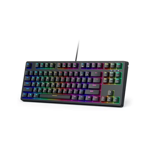 AUKEY KMG14 لوحة مفاتيح ميكانيكية مدمجة 87 مفتاح مع برنامج ألعاب