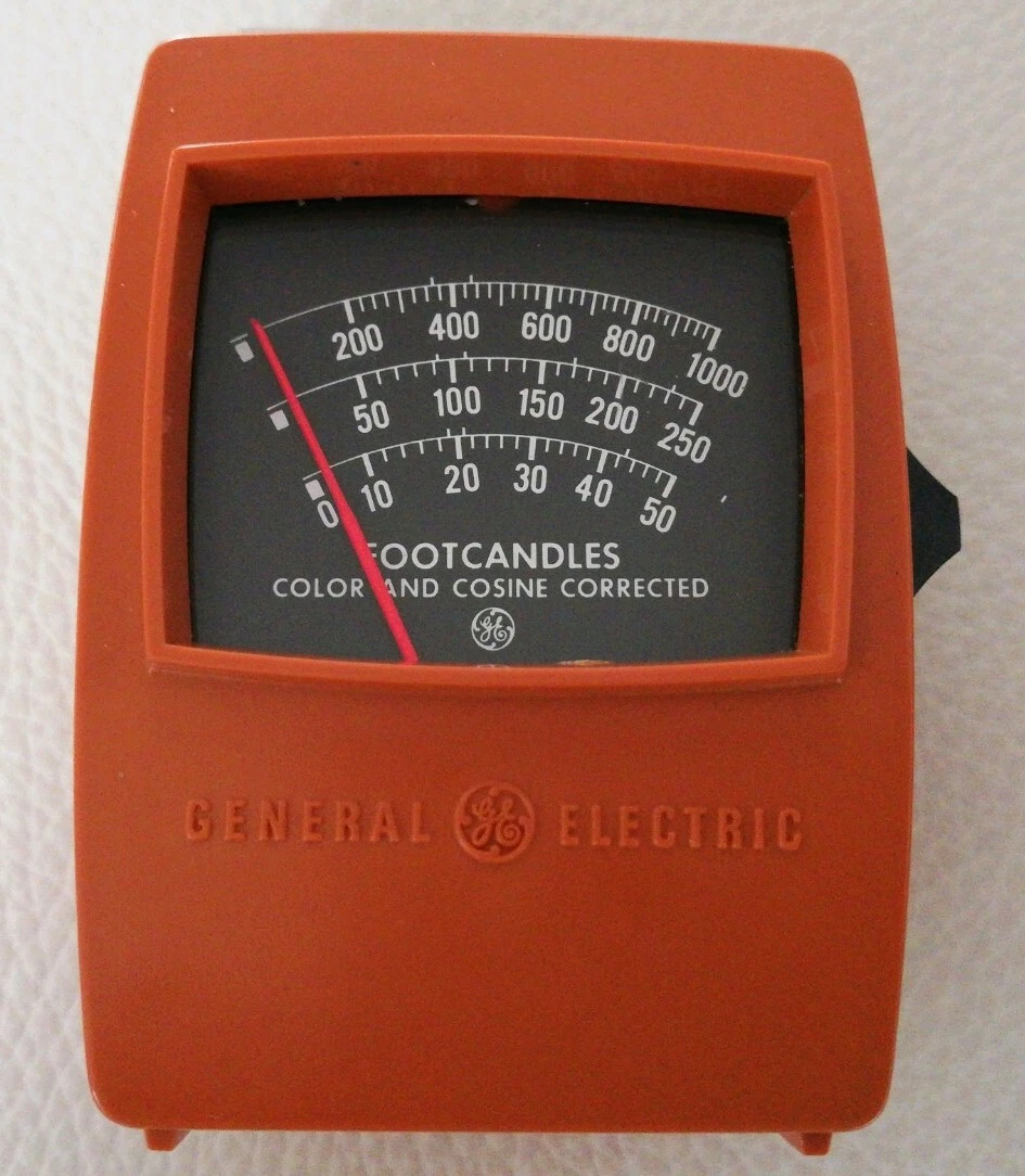General Electric Light Meter Footcandles Shelly Lighting