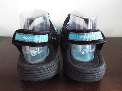 Skechers Fitness Tone Ups Blue Black Strappy Sandals 38753 Size 11 - Picture 6 of 8