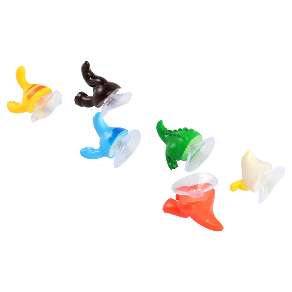 6 Pcs Suction Cup Hangers for Windows Sticker Hooks Cartoon eBay