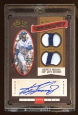 2016 PRIME CUT KEN GRIFFEY JR AUTOGRAPH DUAL PATCH LOGO #D 2/5 MLB LEGEND HOF !
