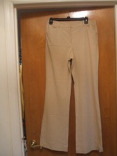 Ann Taylor Tan Khaki Pants Trousers Wide Leg NWT Y2K 2000 Sz 6 Career Dress New