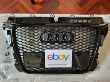 GRIGLIA ANTERIORE AUDI A3 8P 2008-2012 CALANDRA LOOK RS3 TOTAL BLACK NIDO D'APE