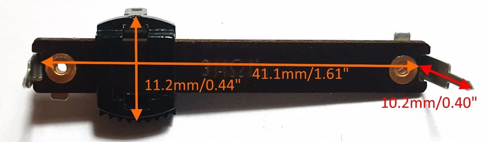 5 Stück Ruwido 3meg Ohm Schiebepotentiometer 1063/9, verwendbar mit Hochspannung - Bild 4 von 4