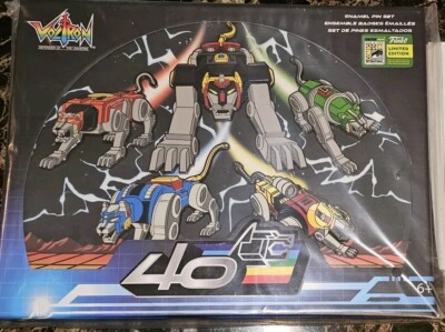 2024 SDCC Loungefly Exclusive Voltron Pin Set LE 600 