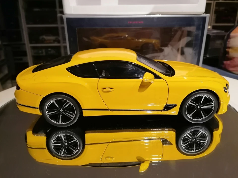 Norev 1/18 Bentley Continental GT 2018 Monaco Yellow MINT with Box - Immagine 2 di 4