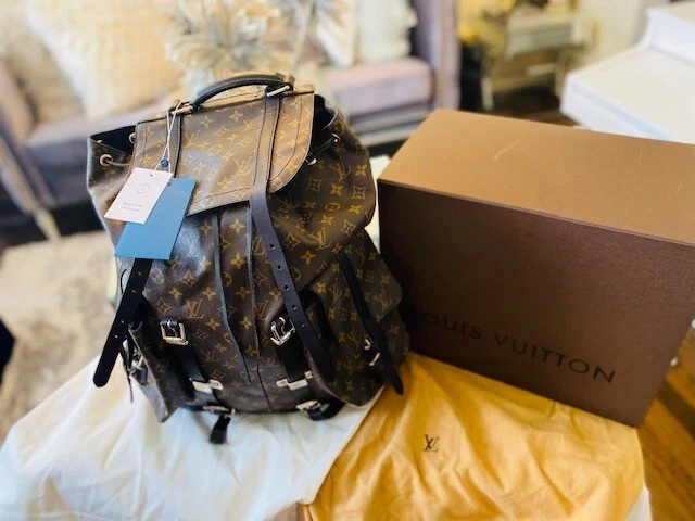 Louis Vuitton Monogram Macassar Christopher PM Backpack 