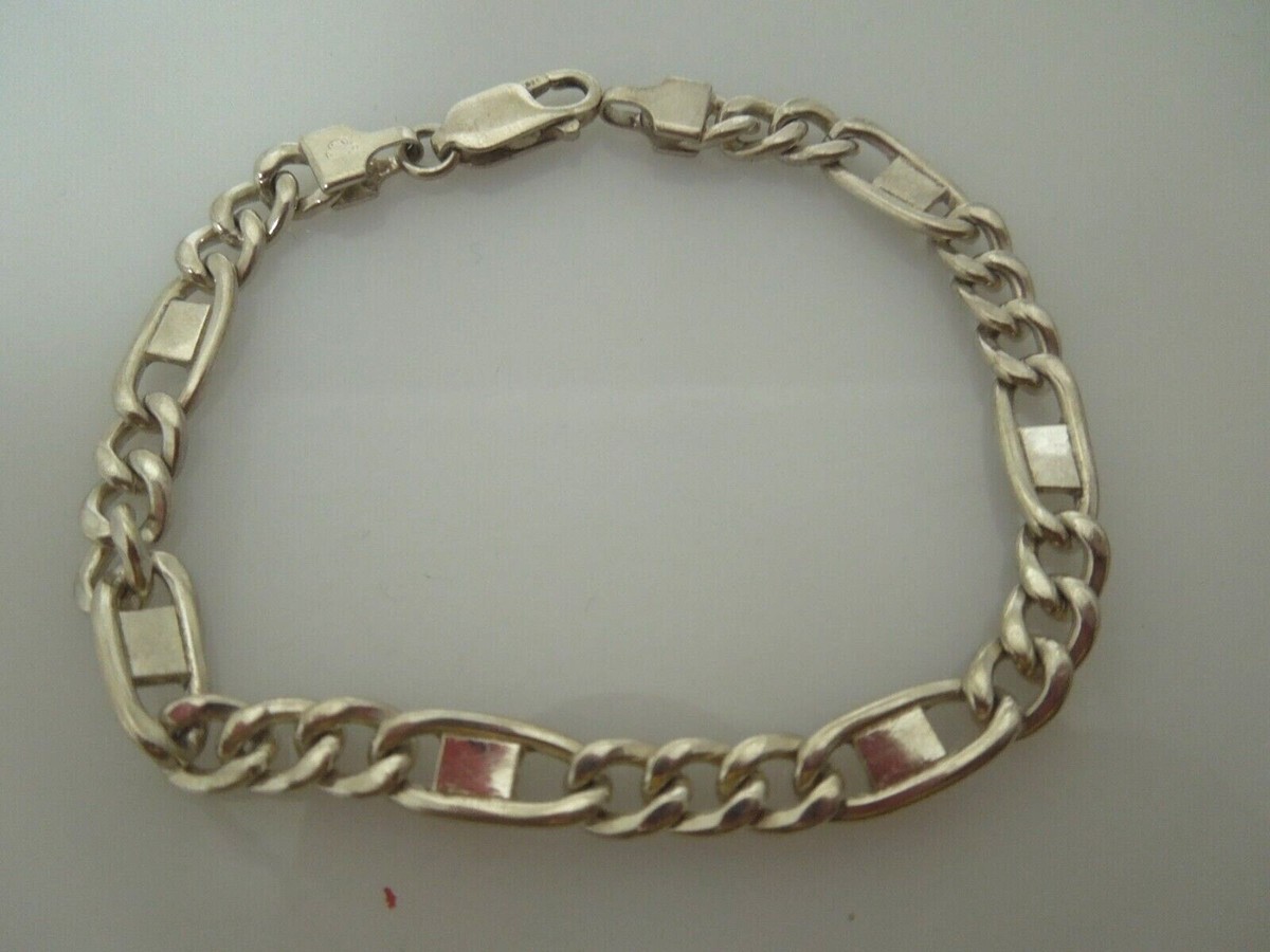 vintage silver925 chain bracelet イタリア製 Vintage Italian Designer Sterling Silver Chain Bracelet | eBay