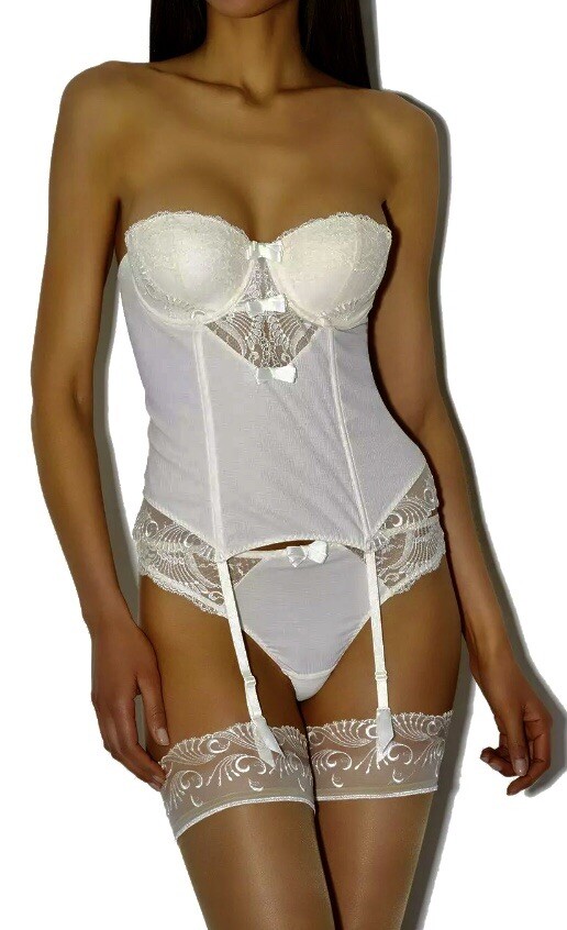 Aubade Women Bridal/ wedding L'insoumise Corsett/ Basque Ivory 34B