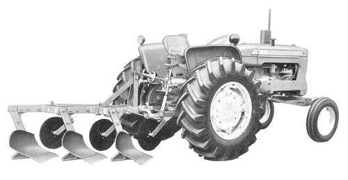 Arado montado Allis Chalmers 62 y 63 14' 16' 2 3 operadores inferiores manual de piezas CA - Imagen 1 de 10