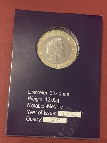 2021 GIBRALTAR £2 Two Pound Coin Christmas Coin UNC In Card Holder - Picture 2 of 4
