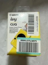 NEW CANON IVY CLIQ INSTANT CAMERA PRINTER BUMBLEBEE YELLOW A1