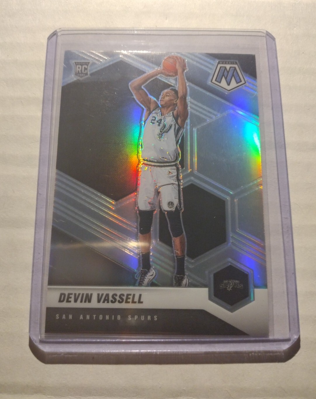 Devin Vassell 2020-21 Panini Mosaic Silver Prizm RC #221 Rookie Spurs