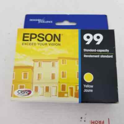New ! Epson T99 Yellow Standard Yield Ink Cartridge Exp 10/2016