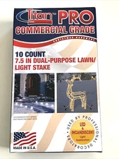 Titan Pro Commercial Grade 10 Count Dual Purpose Lawn Light Stake Christmas 