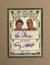 2016 Leaf Signature Series Ring Showdowns Ken Patera Tony Atlas Auto Card #’d /5