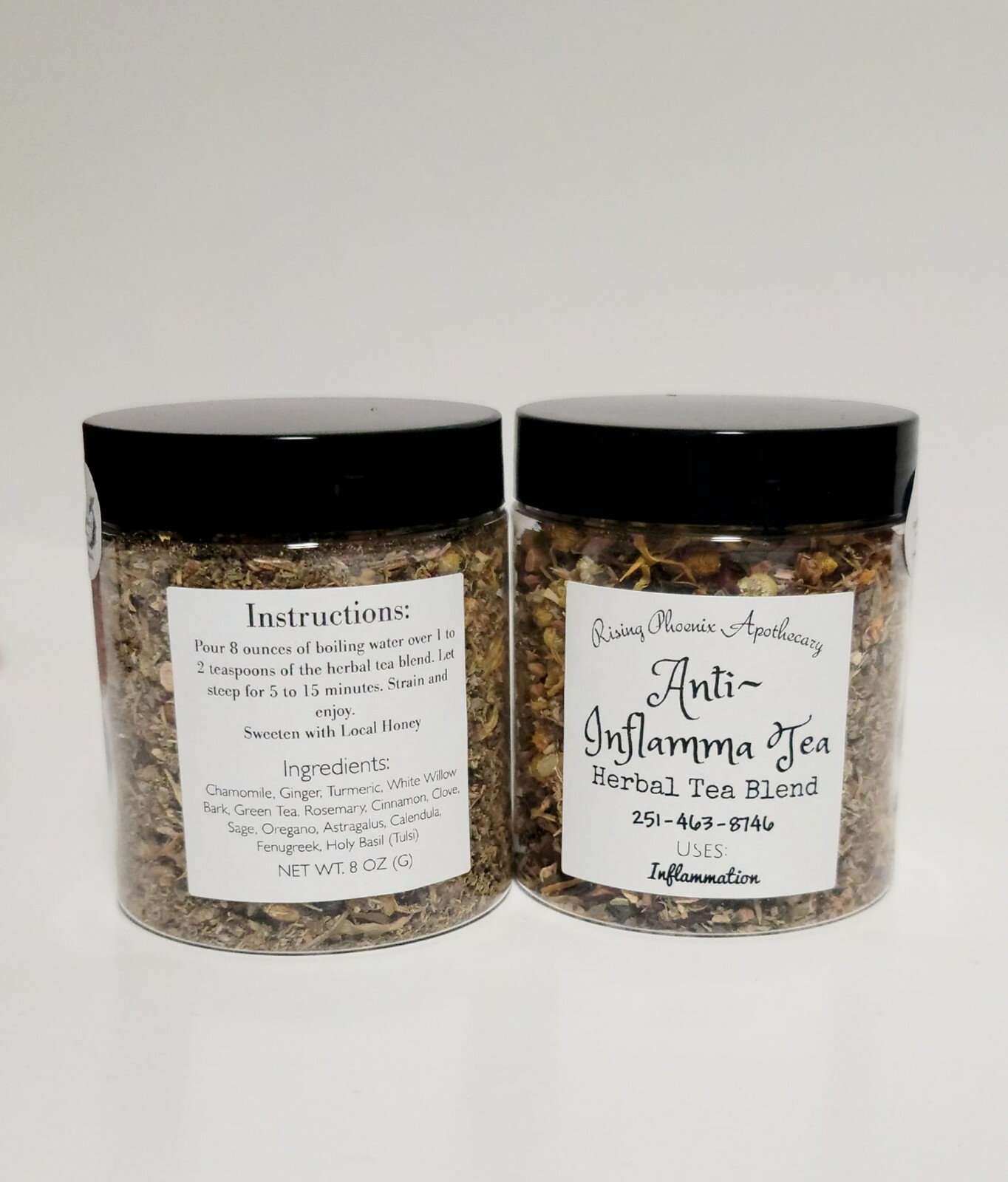 Anti~Inflamma Tea! Herbal Tea Blend 8 oz loose tea