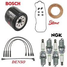 Tune Up Kit Oil Filter Wire Plugs Gaskets for Isuzu Pickup L4; 2.3L; 2.6L 92-95