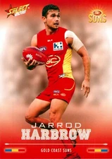 2016 Gold Coast Suns AFL Select Footy Stars Card - Jarrod Harbrow