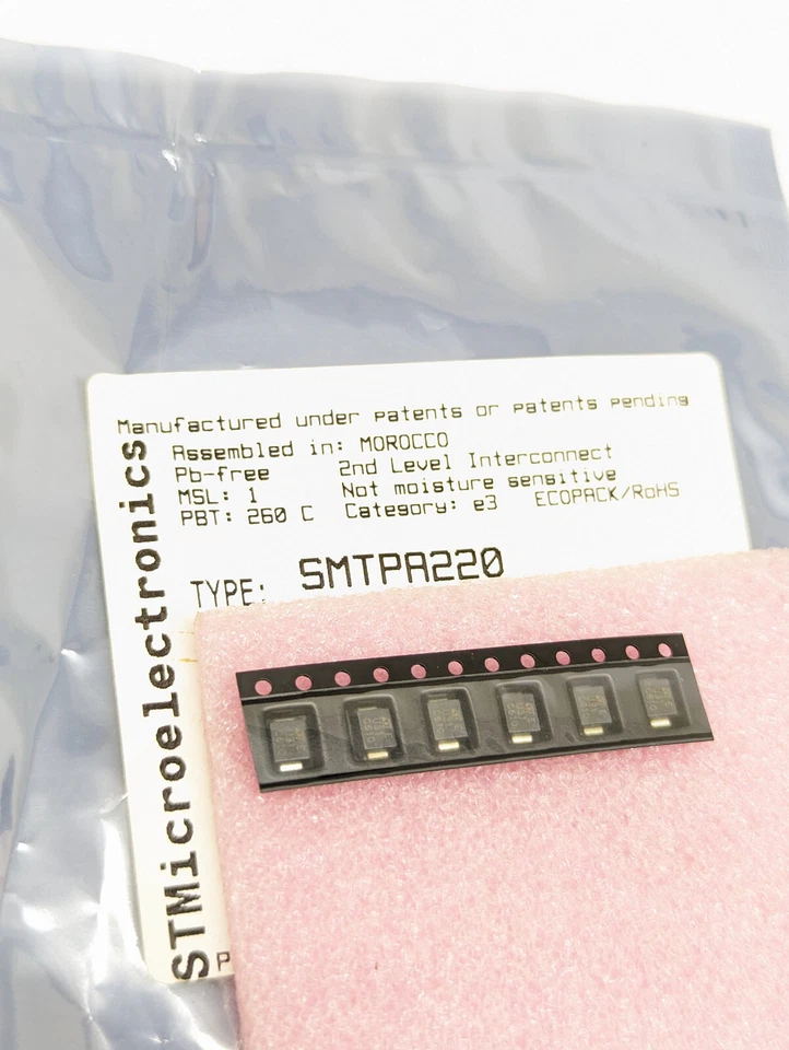 3 pieces SMTPA220 | TRISIL BIDIREKTIONAL | 50A | 220 V | SMB for telecom equipme - Image 2 of 4