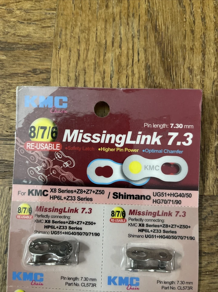 Cadena KMC 8/7/6 eslabón perdido 7,3 Foto 2 de 4