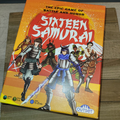 Sixteen Samurai The Epic Game Of Battle And Honor Dice Card EXCELLENT CONDITION 