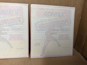 3 NEW/Unused Nintendo NES Permastruct Rental Stickers Contra Mega Man, Megaman 2