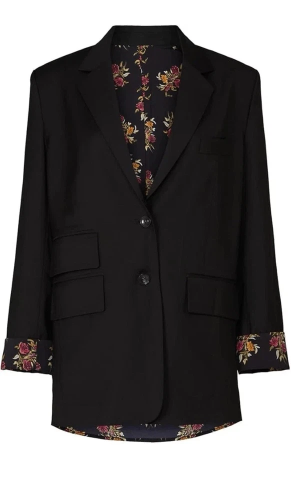 Blazer forrado floral Thakoon Collective Rent The Runway, talla 2 Foto 2 de 4
