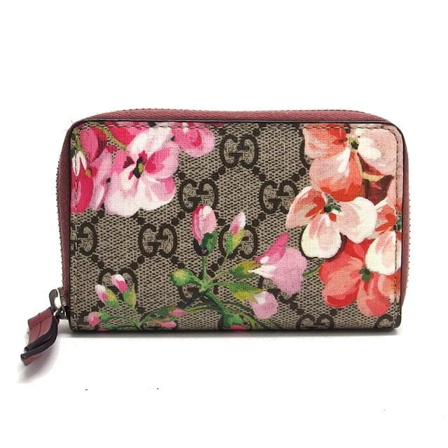 Étui à monnaie Gucci Gg Supreme Blooms rose 20250408