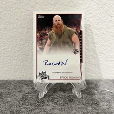 2014 Topps WWE ERICK ROWAN RC ROOKIE AUTO Wyatt Family Wyatt Sicks Autograph
