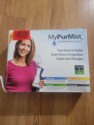 MyPurmist Handheld Stream Inhaler, Sinus Cold Allergy Relief NEW OPEN BOX