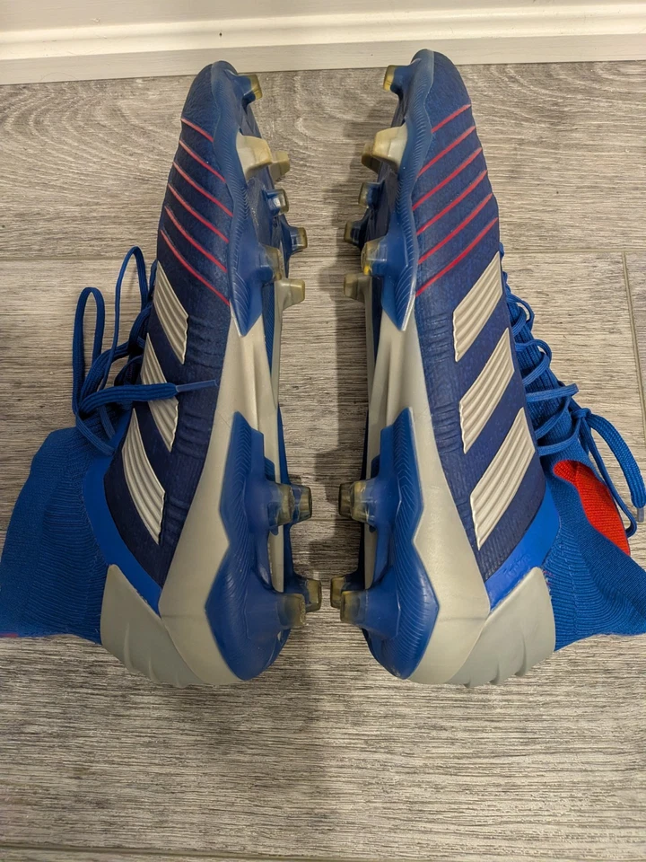 Botas de fútbol Adidas Predator 19.1 FG para hombre 11.5 azul audaz/plateado... Foto 4 de 4