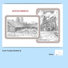CP M 45148-354 POSTCARD 2 DRAWINGS 45 COMMON WOOD