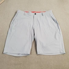 Redvanly Shorts Mens Medium Gray 9" Inseam Performance Stretch Lightweight Solid