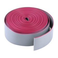 1 PCS IDC 1.27mm Grey Flat Ribbon Cable For 2.54mm Connectors 20P 16ft 5m Wire
