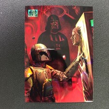 2024 Topps Chrome Star Wars Galaxy the Bounty Hunter's Prize Aqua Lava /175