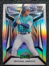 2023 Leaf Metal Baseball - Michael Arroyo - #B-82 Base Refractor #d /189