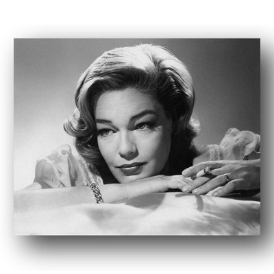 Simone Signoret Photo 8x10 1950s French Actress Black And White Headshot
